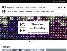 Tablet Screenshot of icff.com